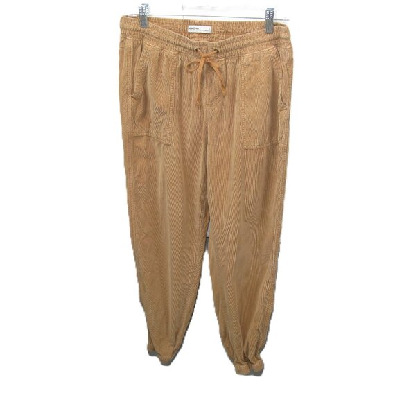 Sonoma Tan Corduroy Drawstring Waist Pants Size Small - Picture 1 of 5